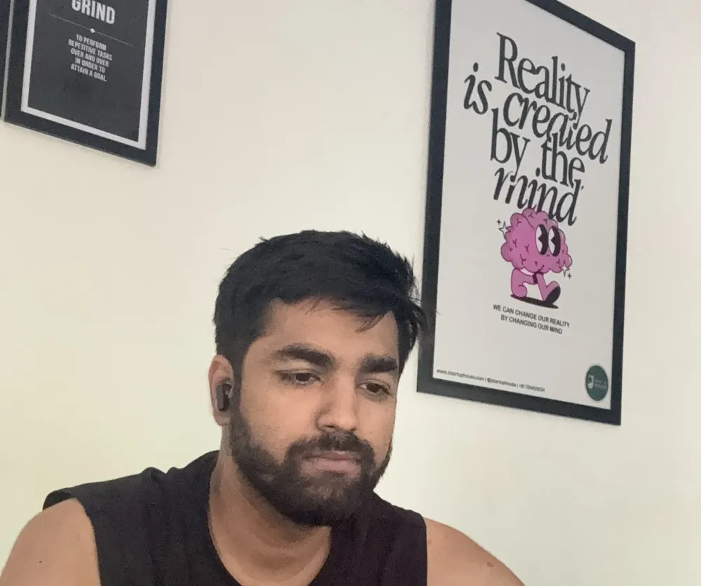Ajay Soni working on a client account